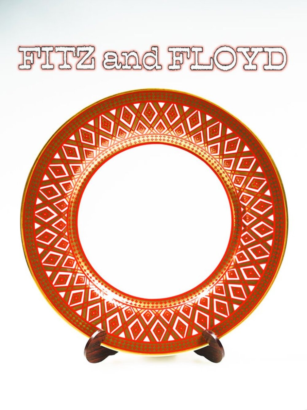 Set of 4 Vintage (1977) Fitz and Floyd “Gold Pavilion” Salad Plates – New in Box